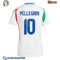 Fotballdrakt Dame Italia Lorenzo Pellegrini #10 Bortedrakt EM 2024 Kortermet